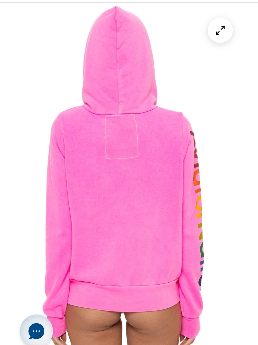 Aviator Nation Venice Hoodie Full Zip Sweatshirt Neon Pink XXL - Picture 4 of 16